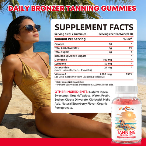 Tanning Gummies for Natural Glow Skin