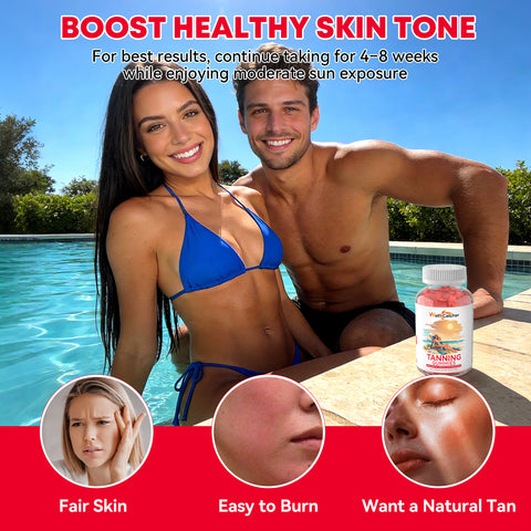 Tanning Gummies for Natural Glow Skin
