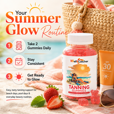 Tanning Gummies for Natural Glow Skin