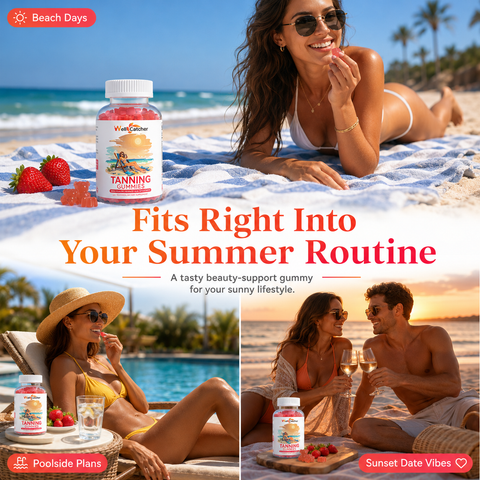 Tanning Gummies for Natural Glow Skin