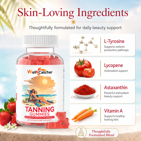 Tanning Gummies for Natural Glow Skin