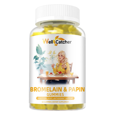 Bromelain Papain Gummies - Digestion, Joint & Antioxidant